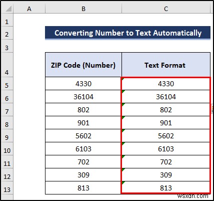 How to Convert Number to Text with Leading Zeros in Excel