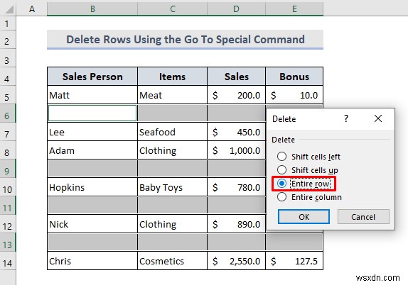 Delete Blank Rows in Excel (8 Suitable Methods)