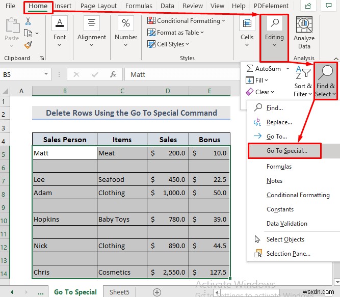 Delete Blank Rows in Excel (8 Suitable Methods)