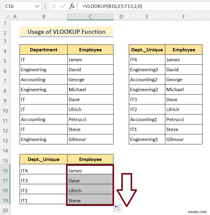 How to VLOOKUP and Return Multiple Values in Excel (8 Methods)