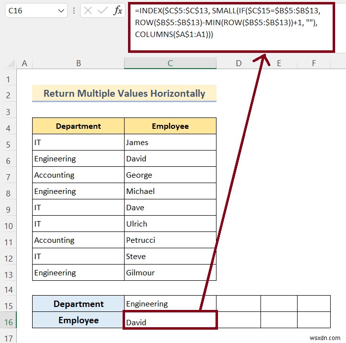 How to VLOOKUP and Return Multiple Values in Excel (8 Methods)