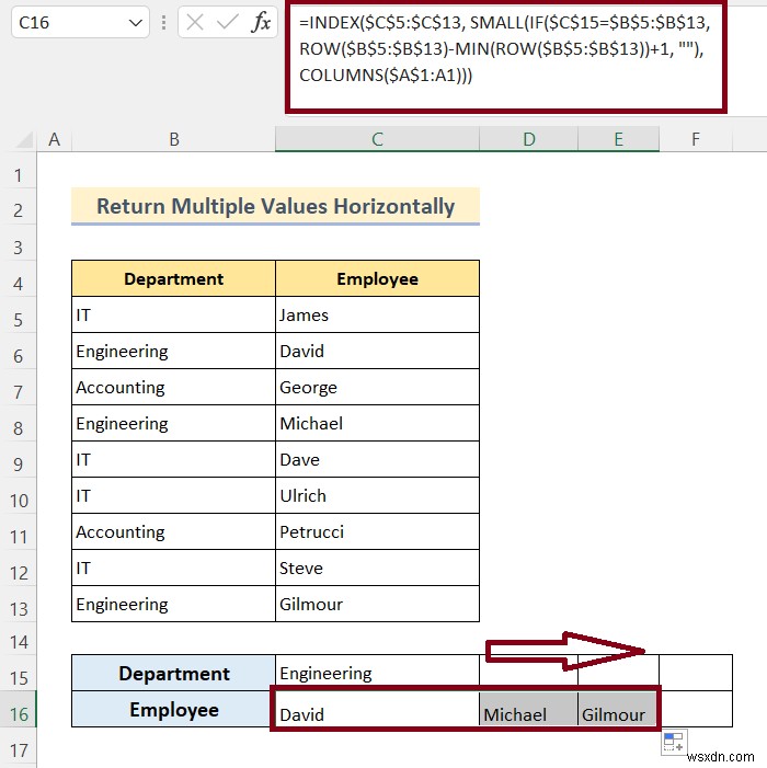 How to VLOOKUP and Return Multiple Values in Excel (8 Methods)