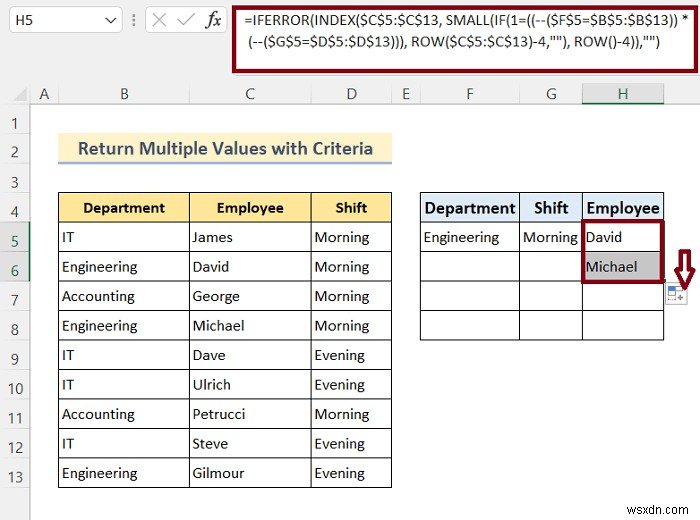 How to VLOOKUP and Return Multiple Values in Excel (8 Methods)