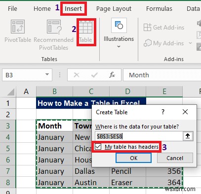 How to Make a Table in Excel (With Customization)