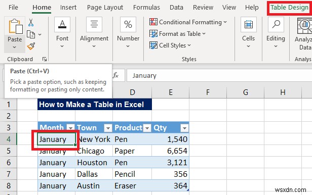 How to Make a Table in Excel (With Customization)