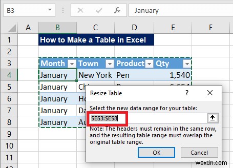 How to Make a Table in Excel (With Customization)