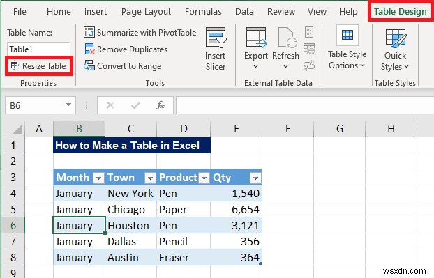 How to Make a Table in Excel (With Customization)