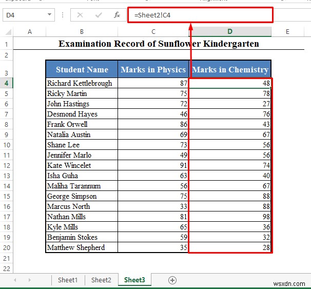 How to Link a Table in Excel to Another Sheet (2 Easy Ways)