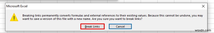 How to Remove External Links in Excel