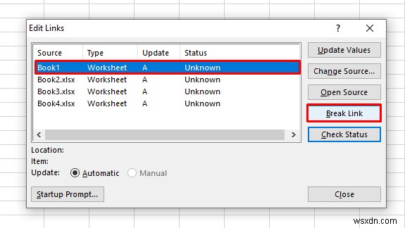 How to Remove External Links in Excel