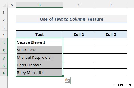How to Split Cells in Excel (5 Easy Tricks)
