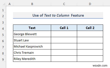How to Split Cells in Excel (5 Easy Tricks)