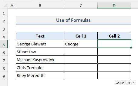 How to Split Cells in Excel (5 Easy Tricks)