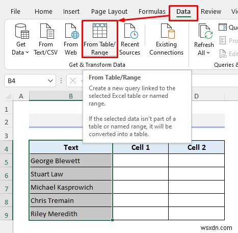 How to Split Cells in Excel (5 Easy Tricks)