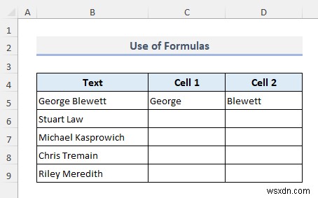How to Split Cells in Excel (5 Easy Tricks)
