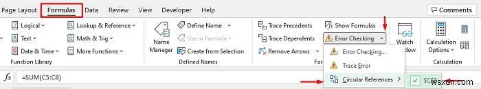 How to Find a Circular Reference in Excel (2 Easy Tricks)