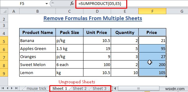 How to Clear Formula in Excel (7+ Methods)