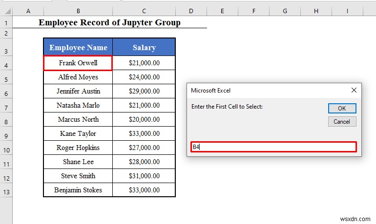 VBA Range with Variable Row Number in Excel (4 Examples)