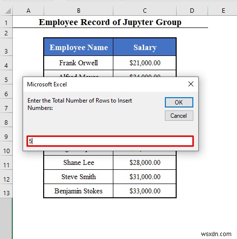 VBA Range with Variable Row Number in Excel (4 Examples)