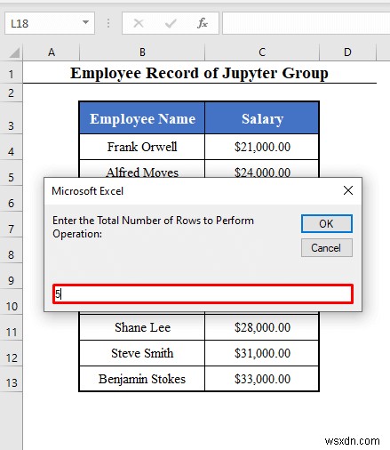 VBA Range with Variable Row Number in Excel (4 Examples)