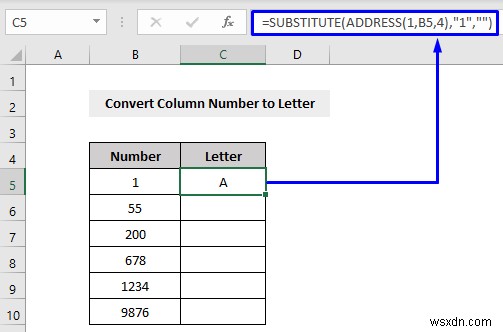 How to Convert Column Number to Letter in Excel (3 Ways)