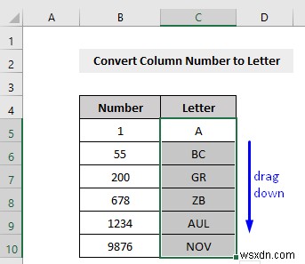 How to Convert Column Number to Letter in Excel (3 Ways)