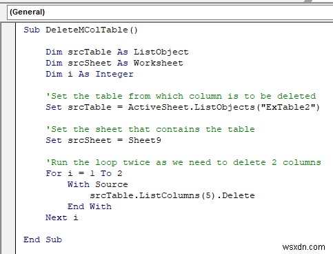 VBA Macro to Delete Columns Based on Criteria in Excel (8 Examples)