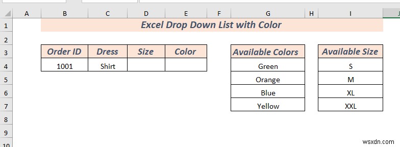 How to Create Excel Drop Down List with Color (2 Ways)