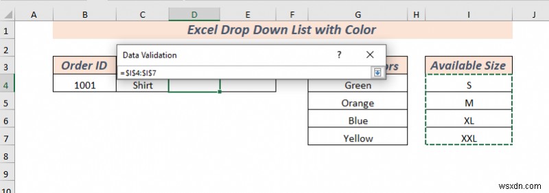 How to Create Excel Drop Down List with Color (2 Ways)