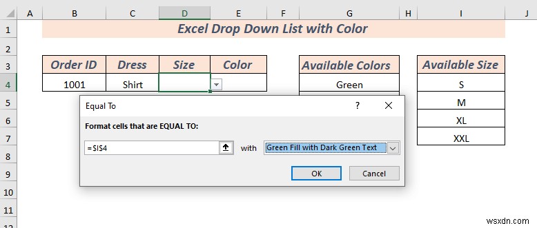 How to Create Excel Drop Down List with Color (2 Ways)