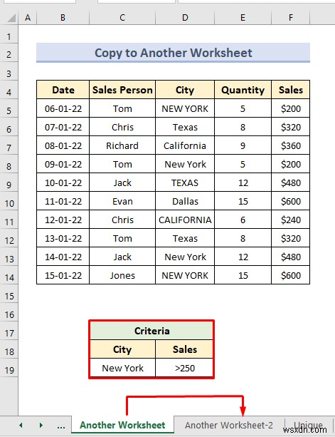 Advanced Filter with Criteria Range in Excel (18 Applications)