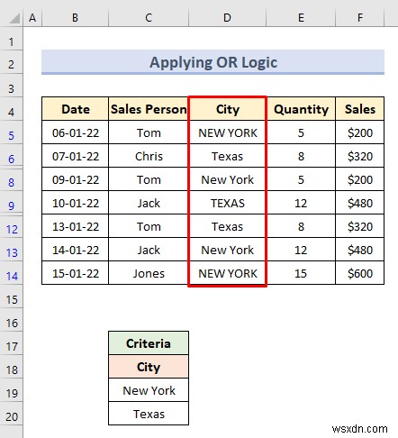 Advanced Filter with Criteria Range in Excel (18 Applications)