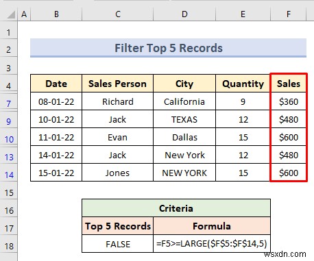 Advanced Filter with Criteria Range in Excel (18 Applications)