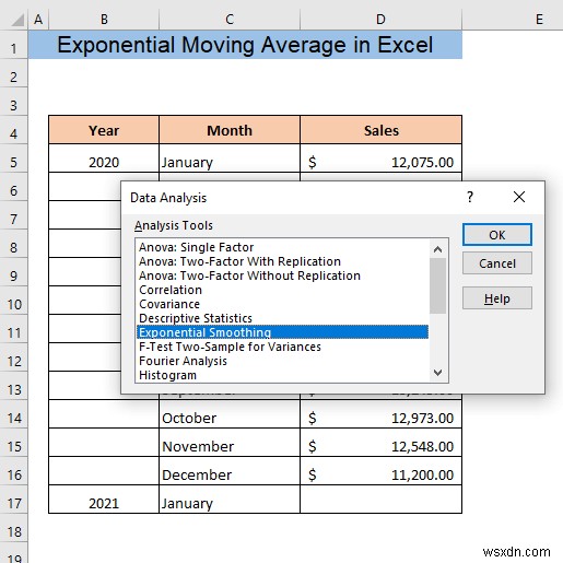 How to Calculate Exponential Moving Average in Excel