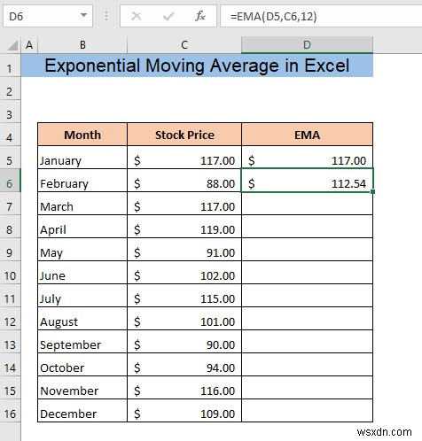 How to Calculate Exponential Moving Average in Excel