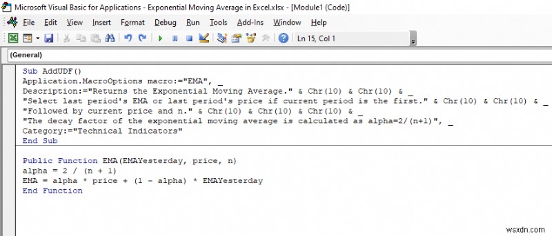 How to Calculate Exponential Moving Average in Excel