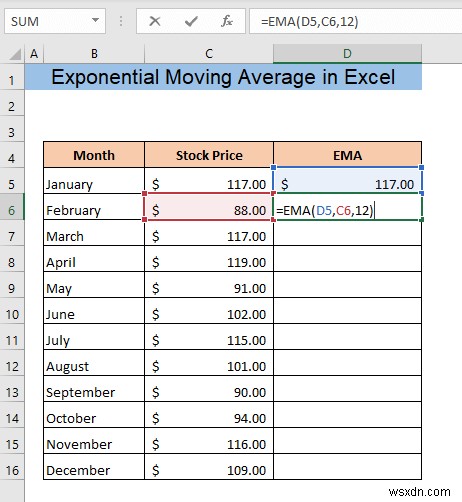 How to Calculate Exponential Moving Average in Excel