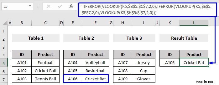 How to Use Nested VLOOKUP in Excel (3 Criteria)