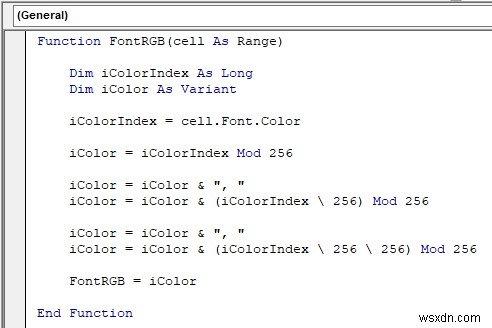 VBA to Check If Font Color is Red Then Return Results in Excel
