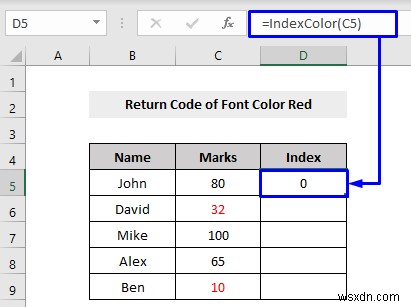 VBA to Check If Font Color is Red Then Return Results in Excel