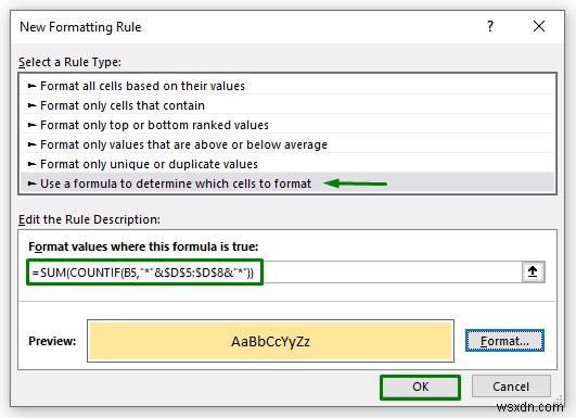Highlight Cells That Contain Text from a List in Excel (7 Easy Ways)