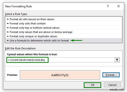 Highlight Cells That Contain Text from a List in Excel (7 Easy Ways)