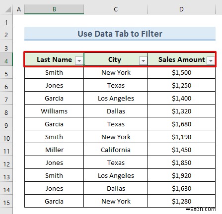 Shortcut for Excel Filter (3 Quick Uses with Examples)