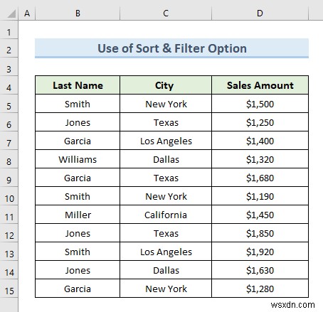 Shortcut for Excel Filter (3 Quick Uses with Examples)