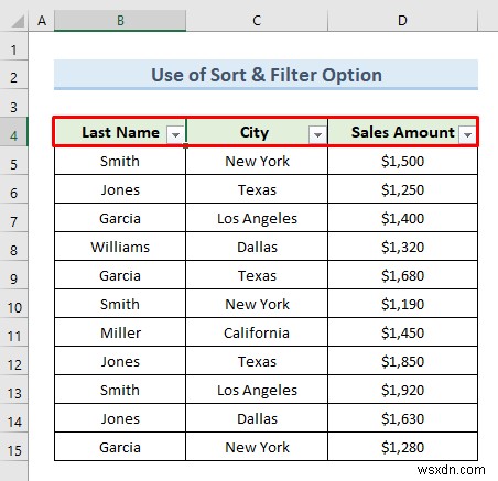Shortcut for Excel Filter (3 Quick Uses with Examples)
