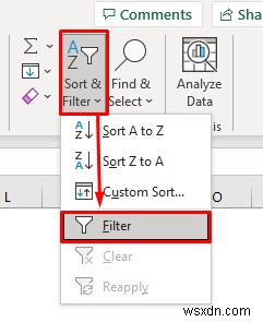 Shortcut for Excel Filter (3 Quick Uses with Examples)