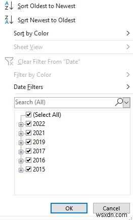 How to Filter by Date in Excel (4 Quick Methods)