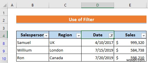 How to Filter by Date in Excel (4 Quick Methods)