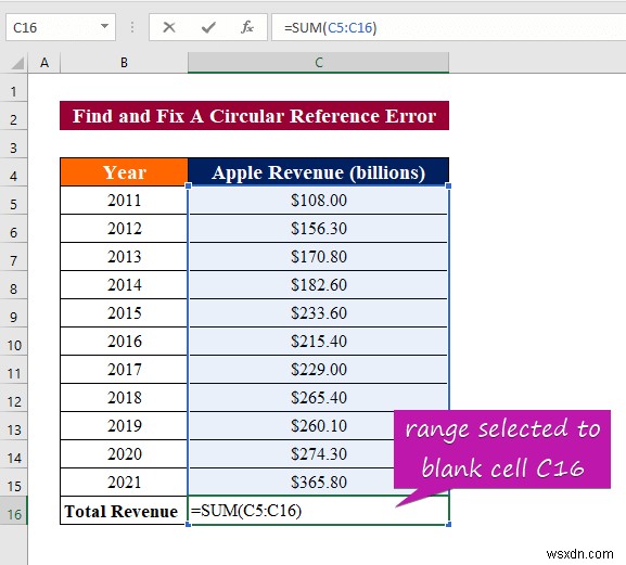 How to Fix Circular Reference Error in Excel (A Detailed Guideline)
