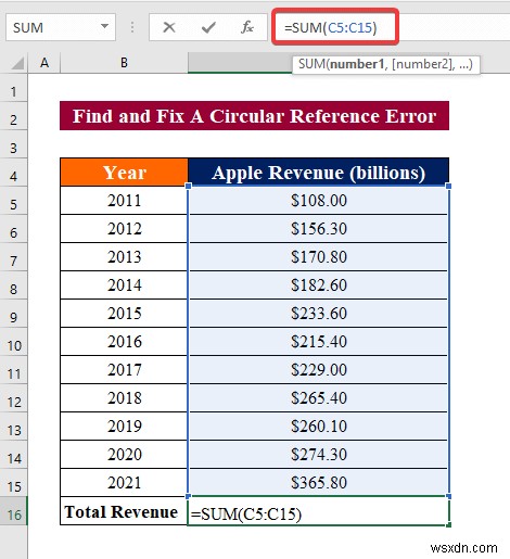 How to Fix Circular Reference Error in Excel (A Detailed Guideline)